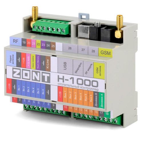 Контроллер для систем отопления ZONT H-1000 универсальный 